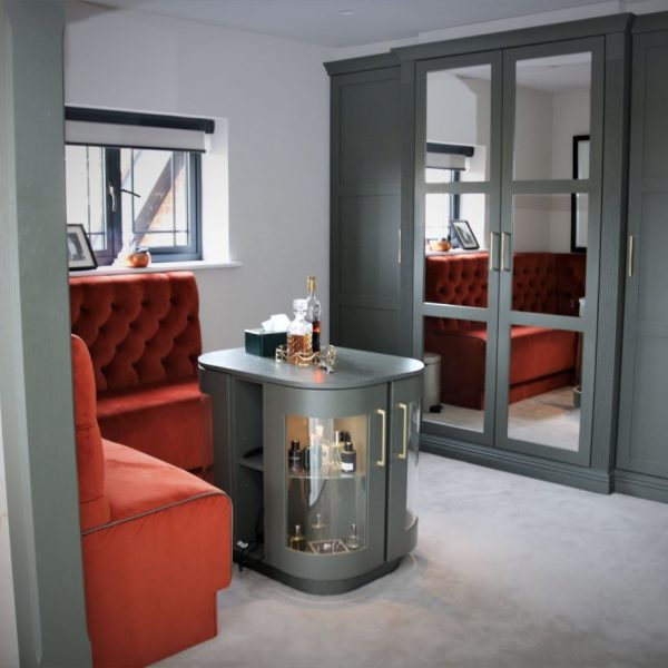 Bespoke Dressing Room With glass Island